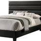 Contemporary Style Wooden Full Size Panel Bed, Gray By Casagear Home