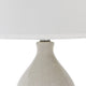Nora Table Lamp | Double Gourd Ceramic Base | Hardback Shade | Cream