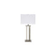 Nova Table Lamp Set | Metal Frame | Hardback Shade | White & Silver