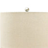 Nora Table Lamp | Speckled Ceramic Base | Drum Shade | Beige