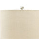 Nora Table Lamp | Speckled Ceramic Base | Drum Shade | Beige