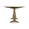 30 Inch Extendable Console with Pedestal Base Brown By Casagear Home BM231160