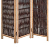 71 Inch 3 Panel Interconnected Branches Room Divider, Brown