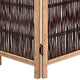 71 Inch 3 Panel Interconnected Branches Room Divider, Brown