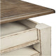 Juno Coffee Table | 18" | Lift Top | 2 Tone Wood | White & Brown