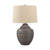 Metal Table Lamp with Urn Shape Base, Brown By Casagear Home