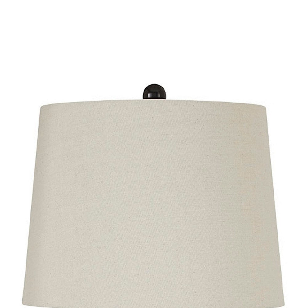 Dante Table Lamp Set | Turned Pedestal Metal Base | Bronze
