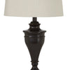 Dante Table Lamp Set | Turned Pedestal Metal Base | Bronze