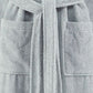 Marseille Fabric Bathrobe with Shawl Collar The Urban Port Gray By Casagear Home BM231753