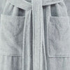 Marseille Fabric Bathrobe with Shawl Collar The Urban Port Gray By Casagear Home BM231753