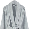 Marseille Fabric Bathrobe with Shawl Collar The Urban Port Gray By Casagear Home BM231753