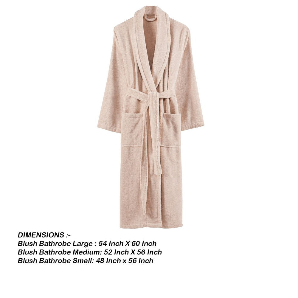 Marseille Fabric Bathrobe with Shawl Collar The Urban Port Beige By Casagear Home BM231754