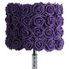 Bloom Roses Table Lamp | Drum Shade | Twisted Acrylic Base | Purple BM231815