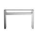 Metal Console Table with One Open Shelf Silver and Chrome BM231825