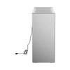 Metal Console Table with One Open Shelf Silver and Chrome BM231825