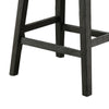 Fabric Saddle Counter Stool with Nailhead Trim, Set of 2, Gray