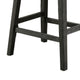 Fabric Saddle Counter Stool with Nailhead Trim, Set of 2, Gray