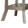 Lyra Dining Table | Round Wood Top | Glass Insert | Champagne Silver