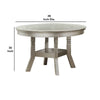 Lyra Dining Table | Round Wood Top | Glass Insert | Champagne Silver