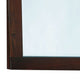 46 Inch Rectangular Arched Wooden Frame Mirror, Brown