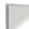 40 Inch Rectangular Wooden Frame Modern Mirror Gray BM231877