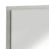 40 Inch Rectangular Wooden Frame Modern Mirror, Gray
