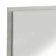 40 Inch Rectangular Wooden Frame Modern Mirror, Gray
