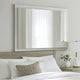 40 Inch Rectangular Wooden Frame Modern Mirror, Gray