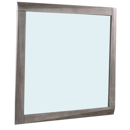 41 Inch Rectangular Wooden Frame Mirror, Brown