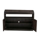54 Inches Grained 2 Door Media Console with Adjustable Shelf Brown BM231902