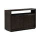 54 Inches Grained 2 Door Media Console with Adjustable Shelf, Brown