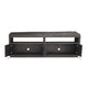 74 Inches Grained 2 Door Media Console with Adjustable Shelf, Brown