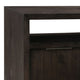 74 Inches Grained 2 Door Media Console with Adjustable Shelf, Brown