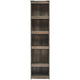 Ashley 72 Inches 5 Compartment Wooden Pier with Metal Brackets, Brown