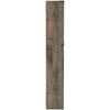 Ashley 72 Inches 5 Compartment Wooden Pier with Metal Brackets, Brown