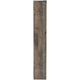 Ashley 72 Inches 5 Compartment Wooden Pier with Metal Brackets, Brown