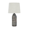 Nova Table Lamp Set | Textured Base | Fabric Shade | White & Black