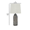 Nova Table Lamp Set | Textured Base | Fabric Shade | White & Black