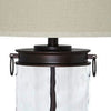 Kai Table Lamp | Drum Shade | Glass Insert Base | Bronze