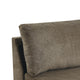 Nora Armless Chair | Fabric | Loose Back Pillows | Brown