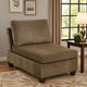 Nora Armless Chair | Fabric | Loose Back Pillows | Brown