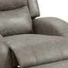 Ryder Power Recliner | 40" | Faux Leather | USB Port | Stone Gray