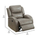 Ryder Power Recliner | 40" | Faux Leather | USB Port | Stone Gray