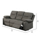 Ryder Reclining Sofa | 41’’ | Faux Leather | USB Port | Gray BM232081
