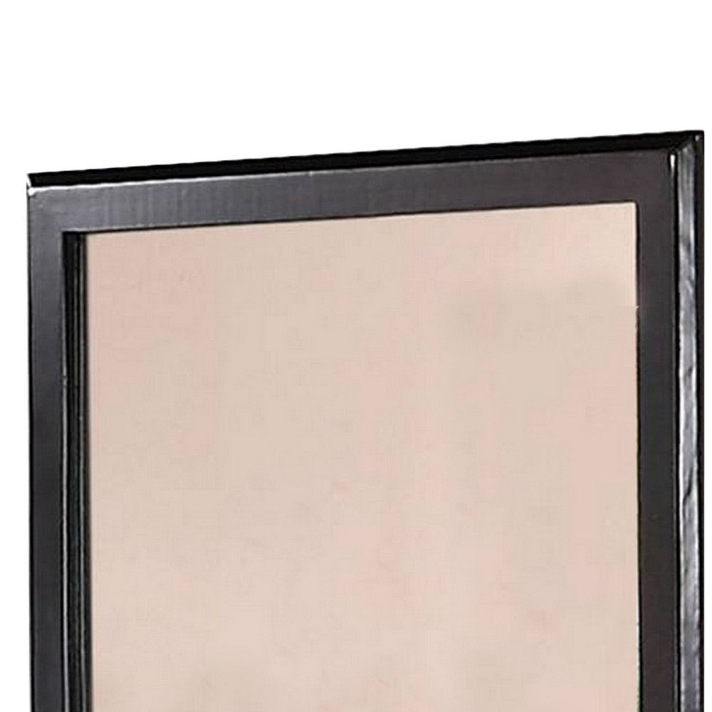 Kai Mirror | 36" | Rectangular Wood Frame | Black