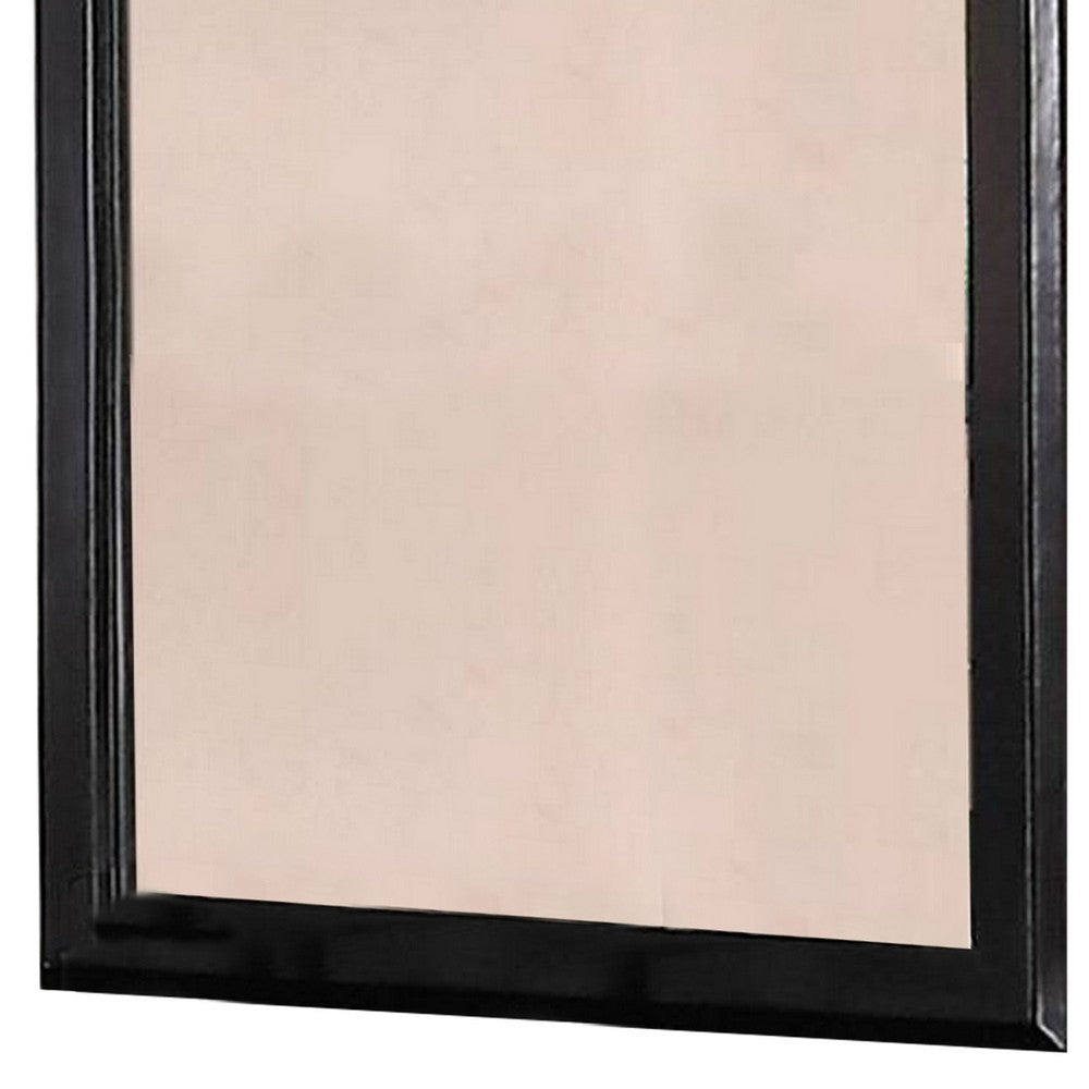 Kai Mirror | 36" | Rectangular Wood Frame | Black