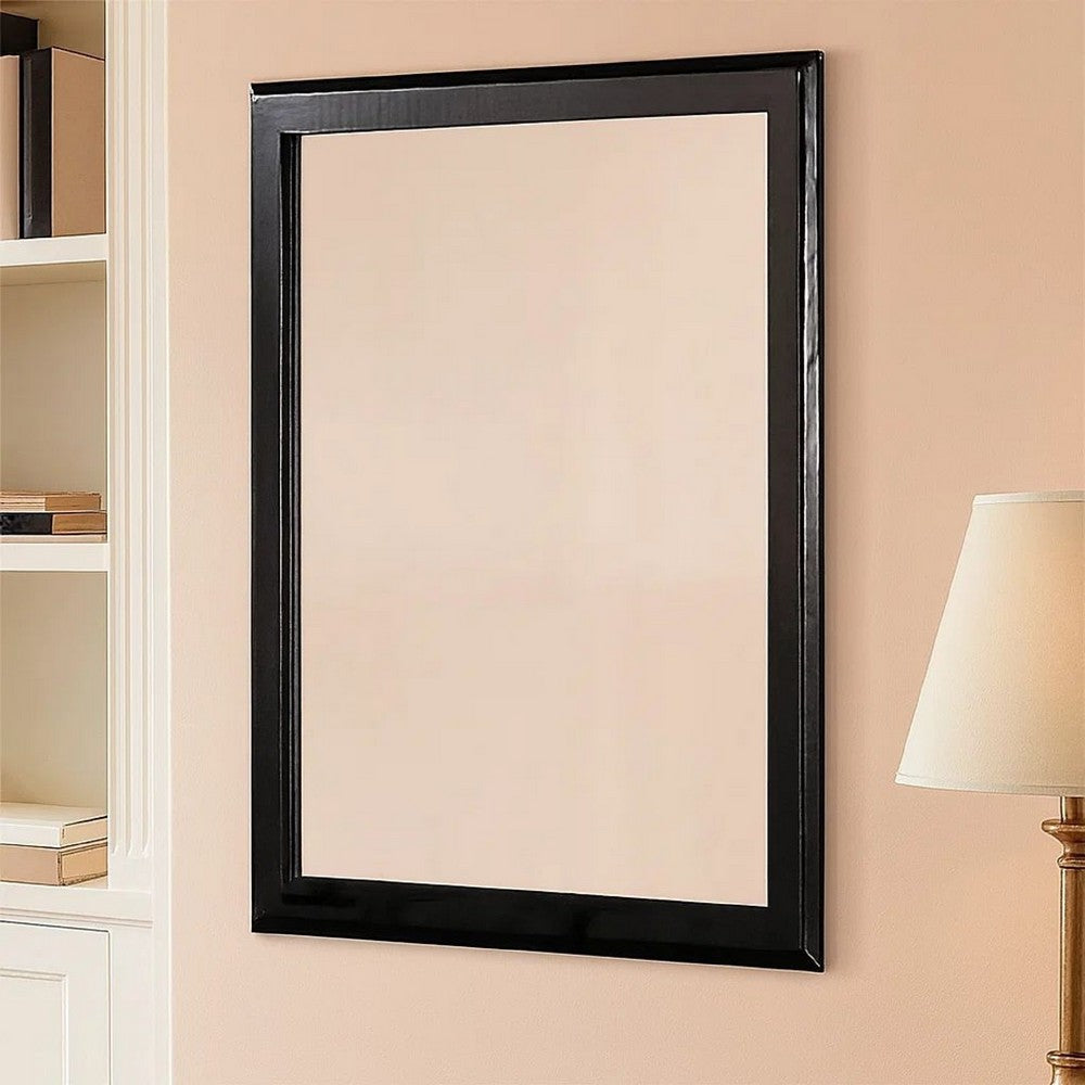 Kai Mirror | 36" | Rectangular Wood Frame | Black