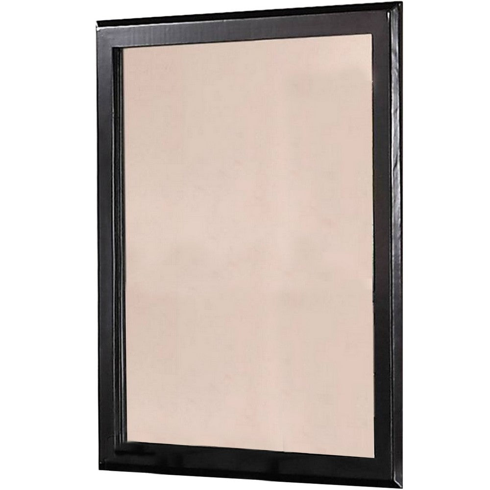 Kai Mirror | 36" | Rectangular Wood Frame | Black