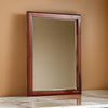 36 Inches Rectangular Wood Encased Mirror, Brown By Casagear Home