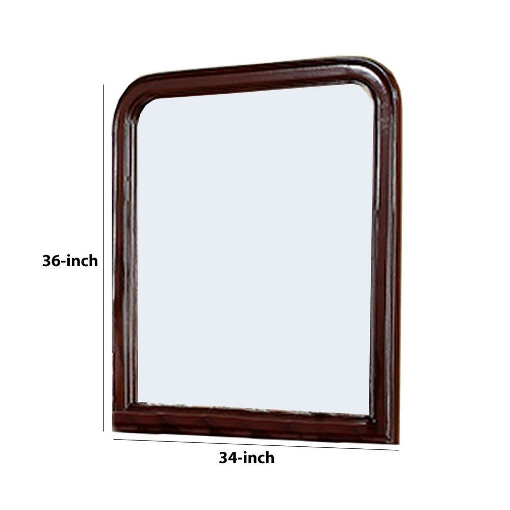 Kai Mirror | 37" | Curved Edges | Brown